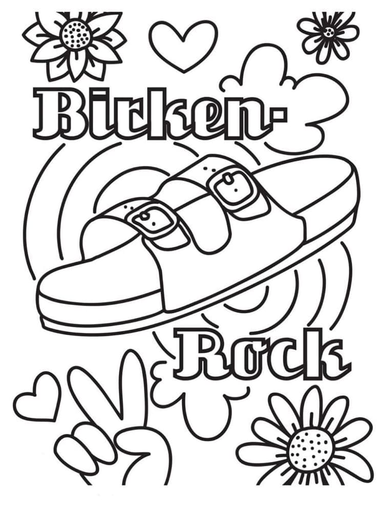 Summer aesthetic drawings coloring page