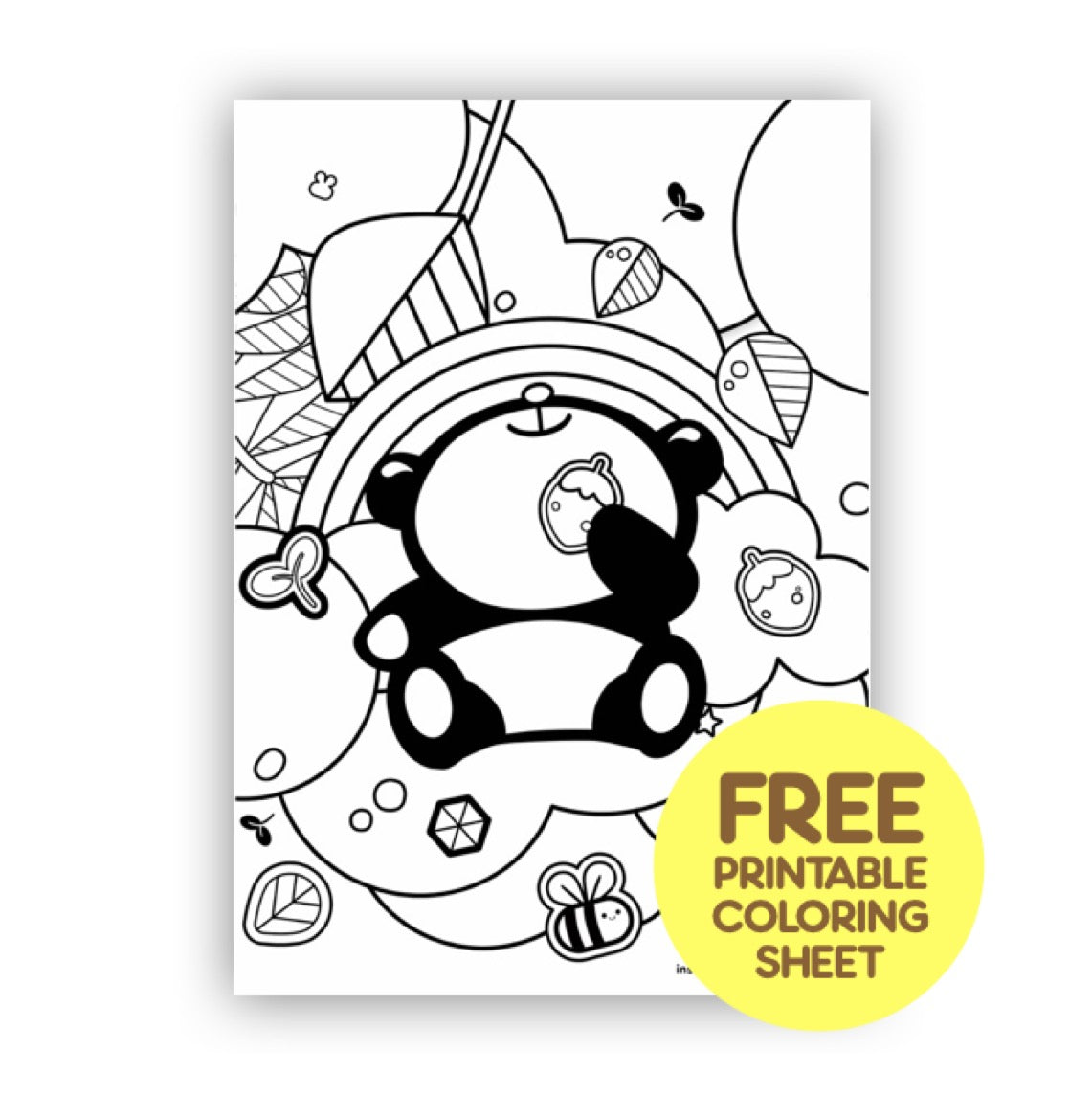 Tiny things free printable chabee the hungry panda summer art worksho â tiny buds baby naturals