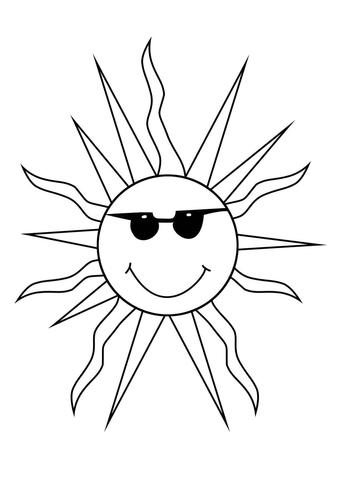 Summer coloring pages to print