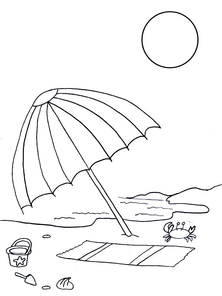 Free printable summer coloring pages for kids