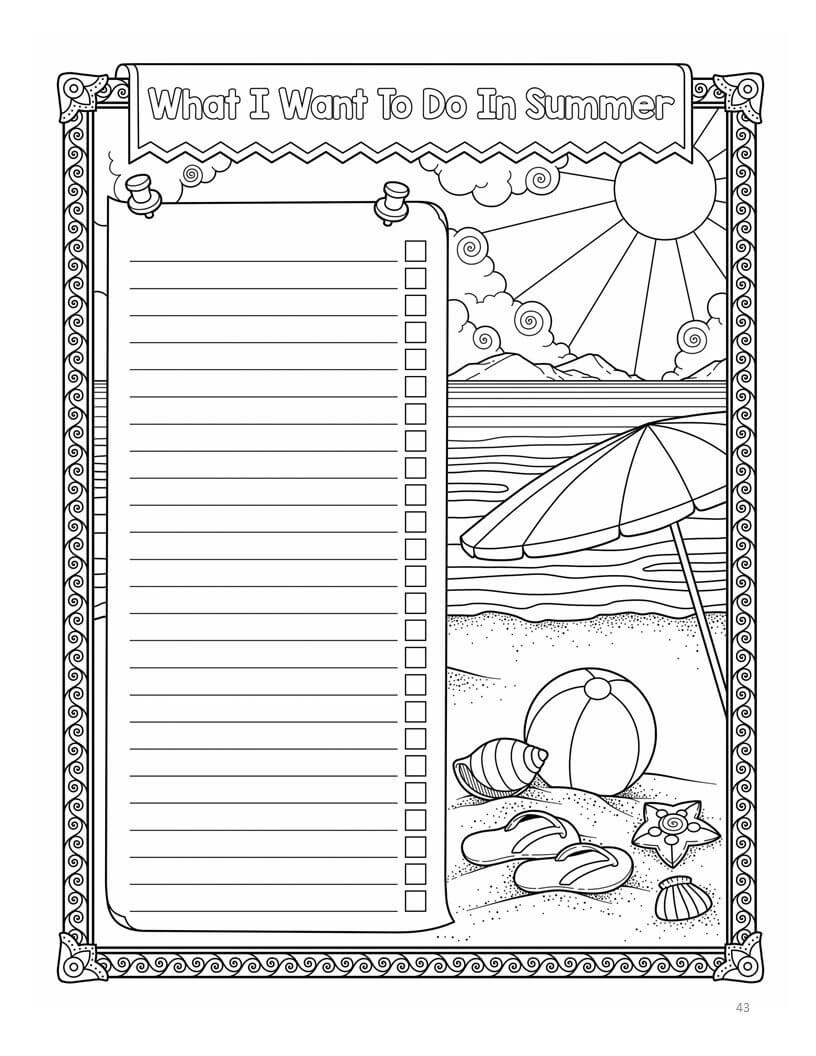 My bucket list coloring book