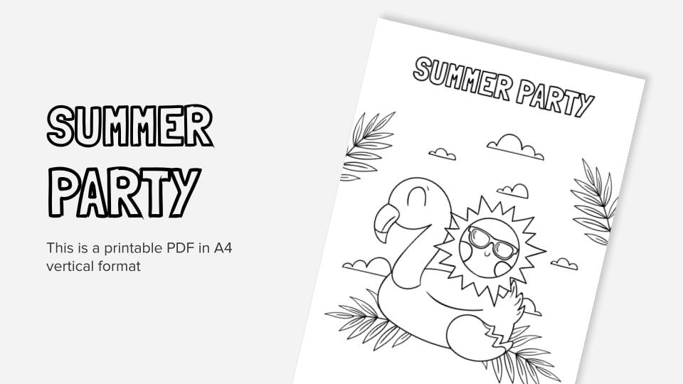 In a summer car printable coloring worksheet