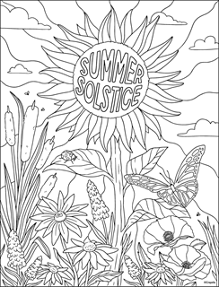 Summer free coloring pages