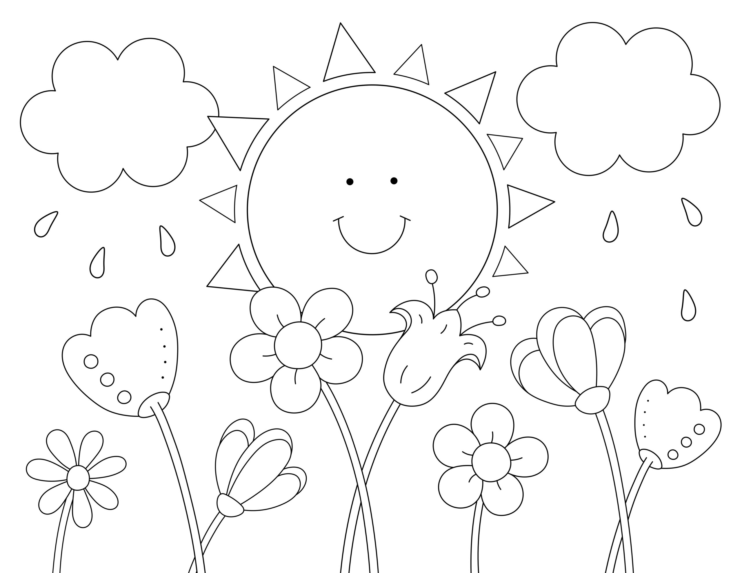 Free printable summer colouring pages for kids