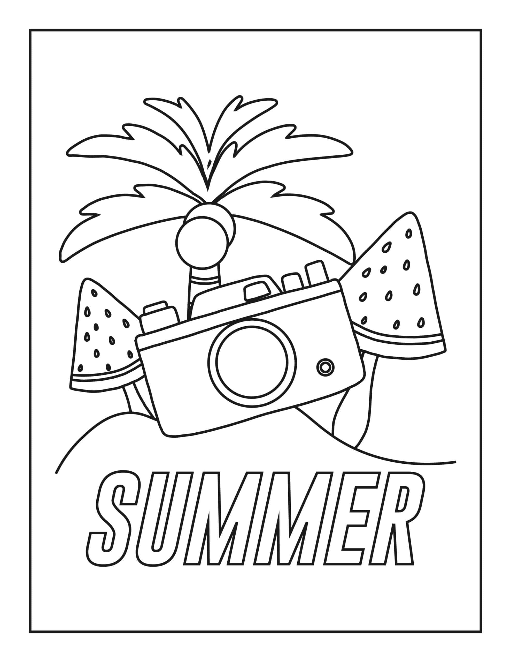 Free summer coloring pages updated