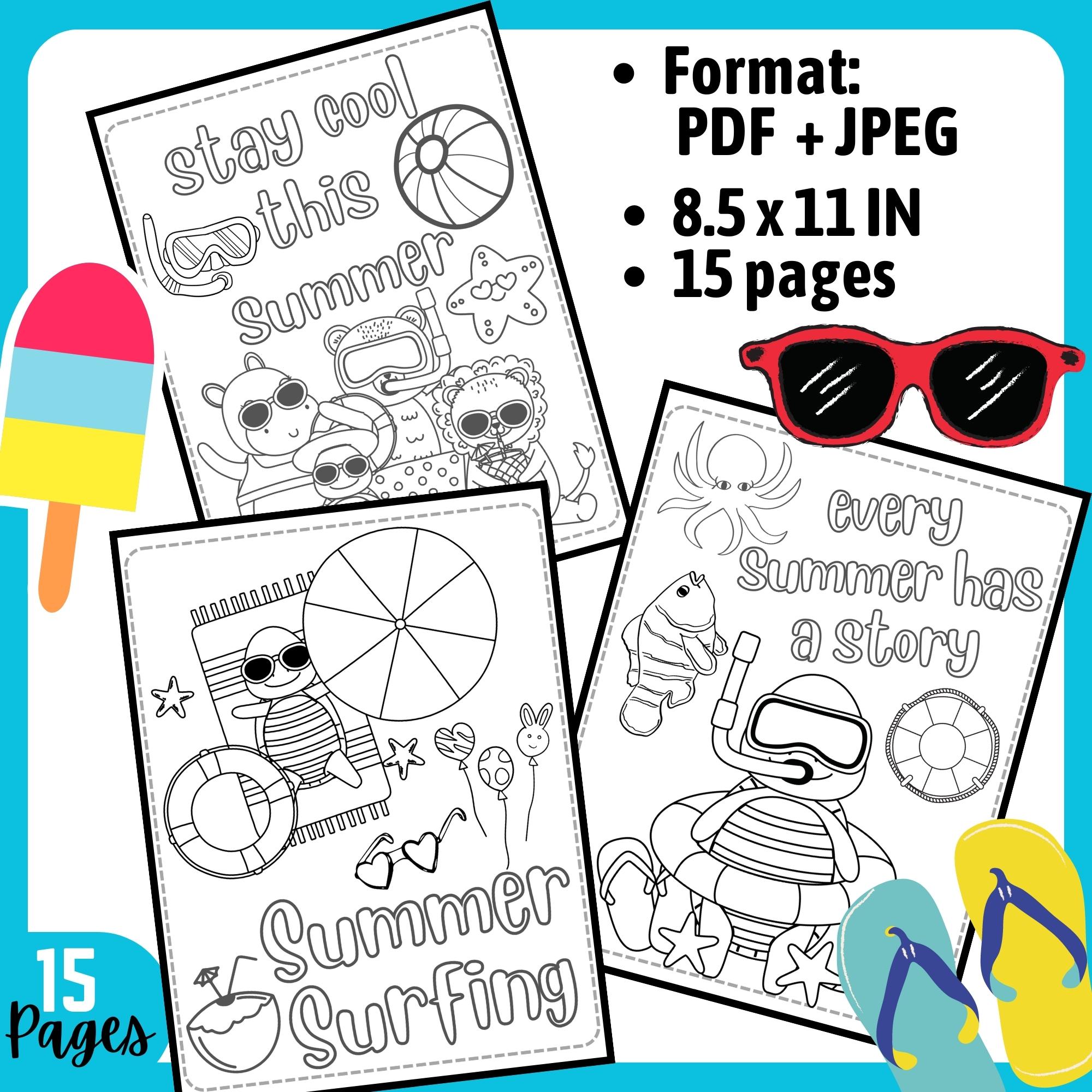 Summer coloring pages end of the year coloring sheets with quotes made by teachers