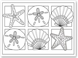 Summer coloring sheets