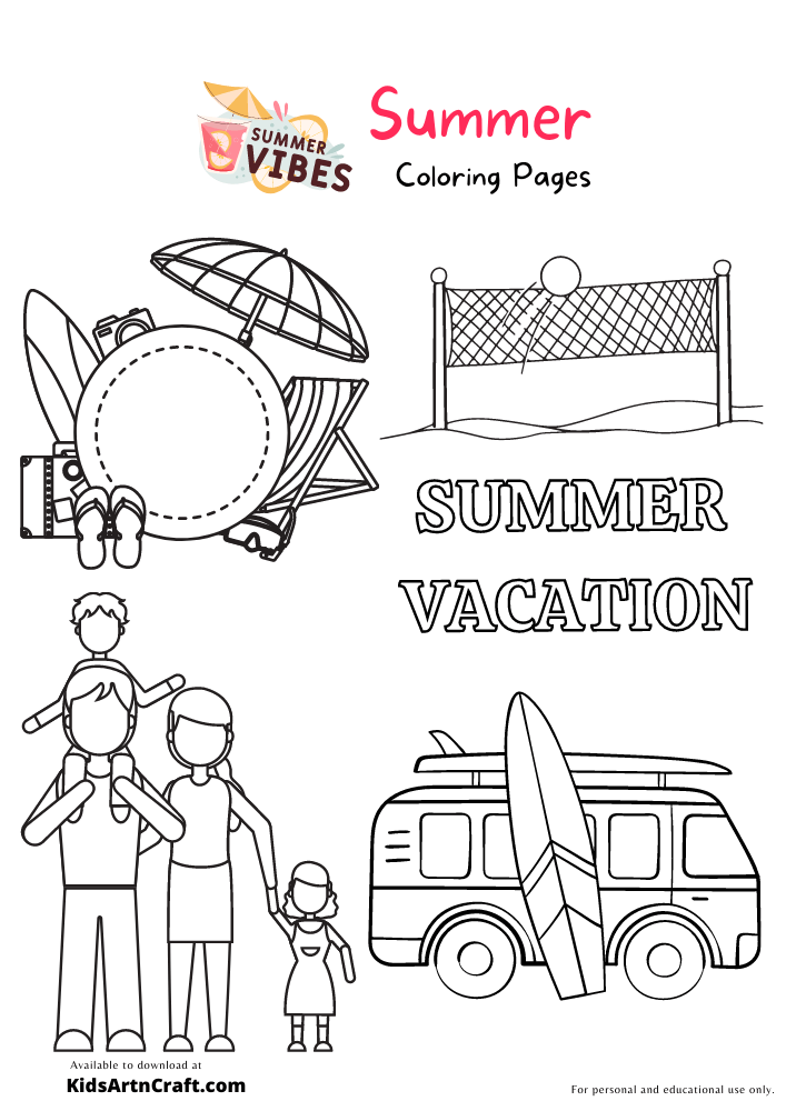 Summer colorg pages for kids â free prtables summer colorg pages prtables free kids colorg pages