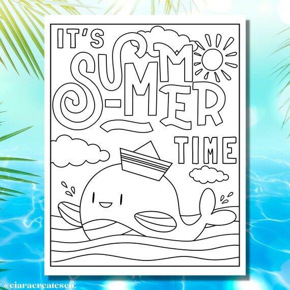 Summer coloring pages summer coloring pages for kids summer vacation coloring pages kids coloring pages summer camp printable