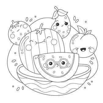 Page summer vacation coloring pages images