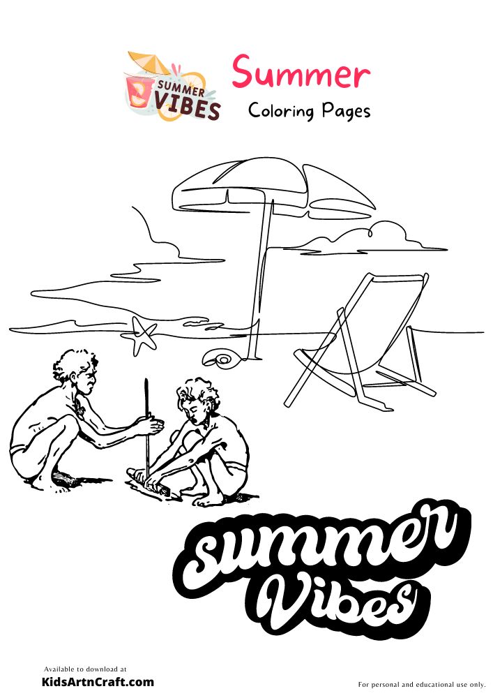 Summer colorg pages for kids â free prtables summer colorg pages prtables free kids colorg pages