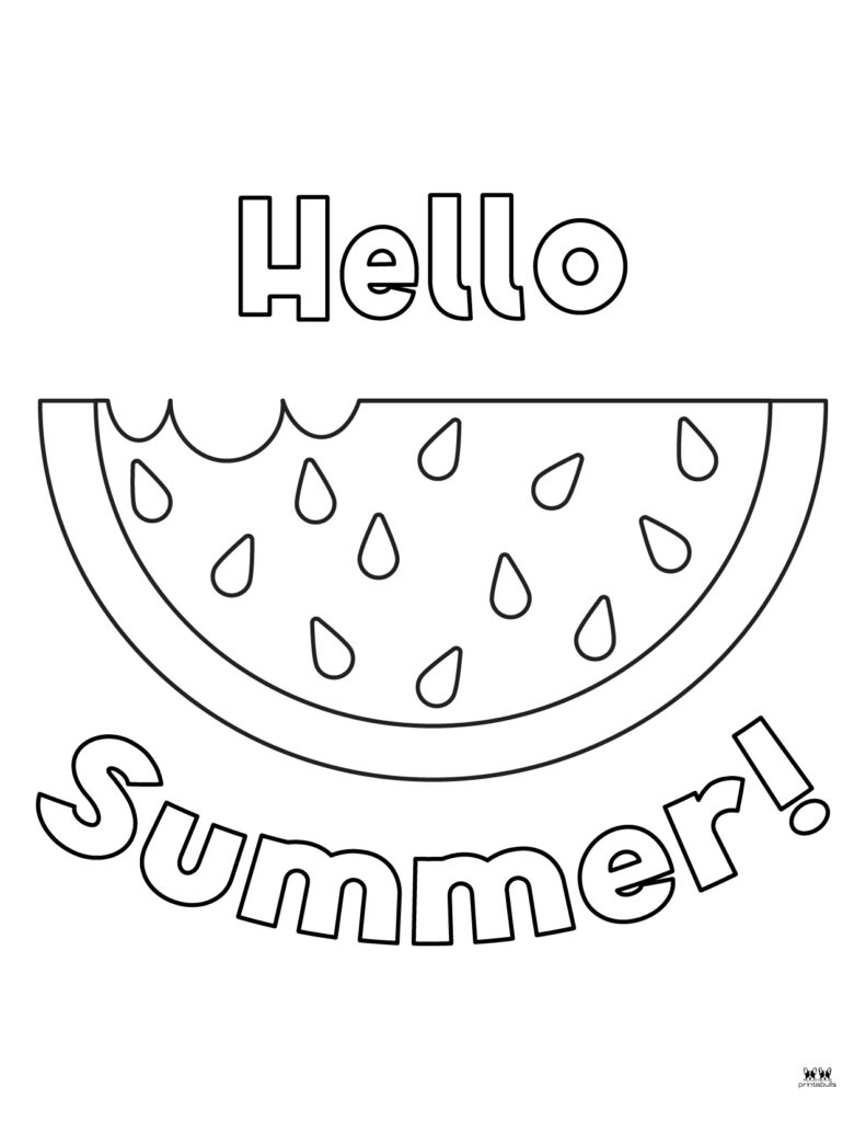 Watermelon coloring pages