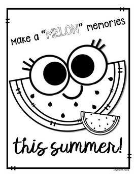 Summer coloring pages by lanyards and lessons tpt