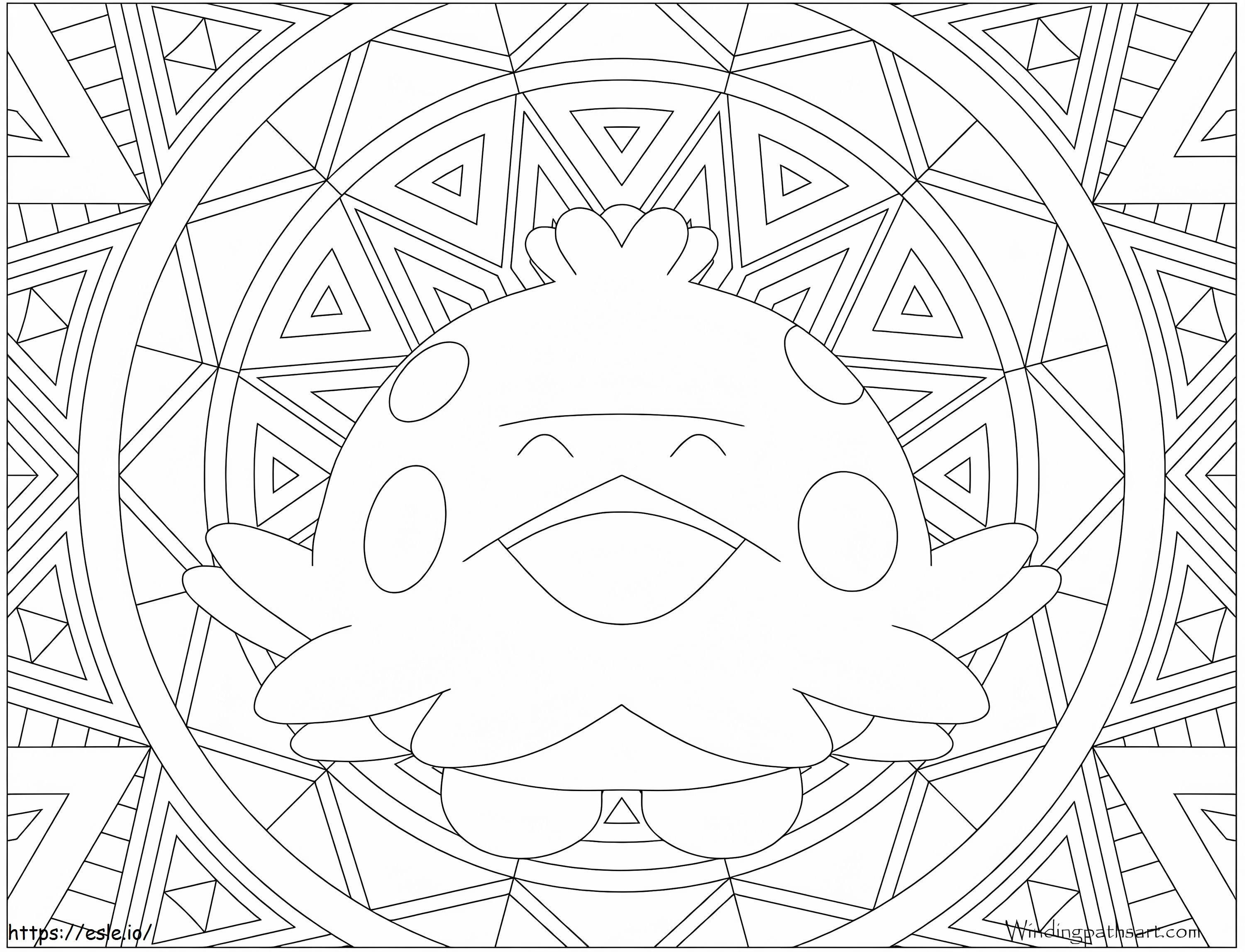 Printable shroomish pokemon coloring page