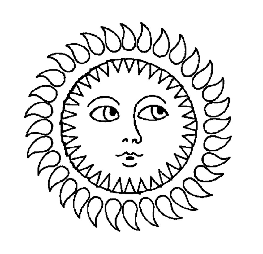 Free printable sun coloring pages for kids