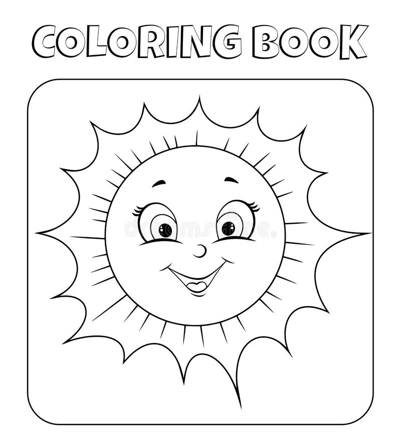 Sun hot coloring page stock illustrations â sun hot coloring page stock illustrations vectors clipart