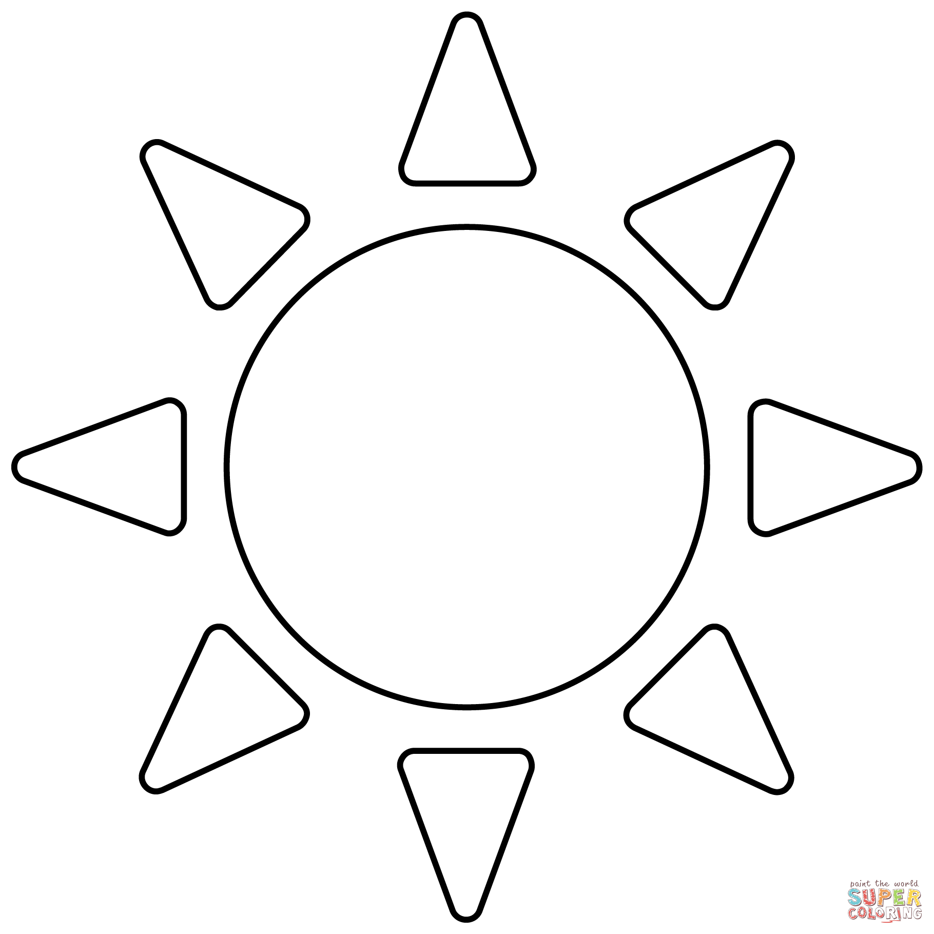 Sun emoji coloring page free printable coloring pages