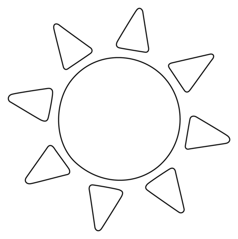 Sun emoji coloring page free printable coloring pages