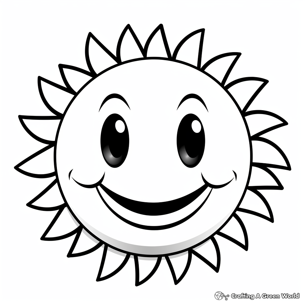 Smiley face coloring pages