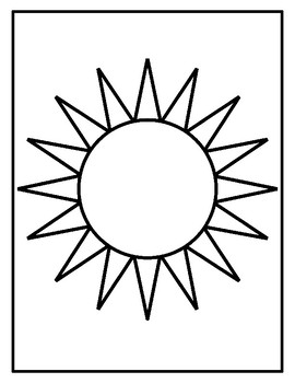 Sun templates for art project sun coloring pages sun outlines sun sheets