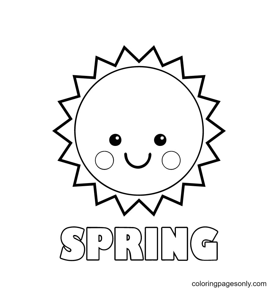 Sun coloring pages printable for free download