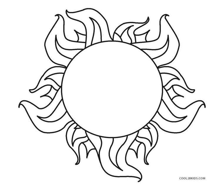 Sun coloring pages printable pdf