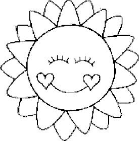 Free coloring pages to print sun