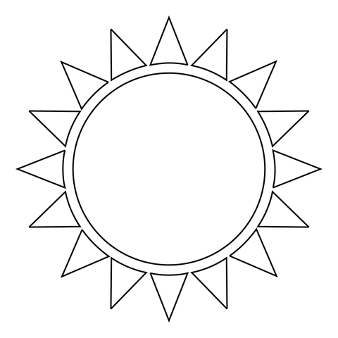 Sun coloring page free printable coloring pages