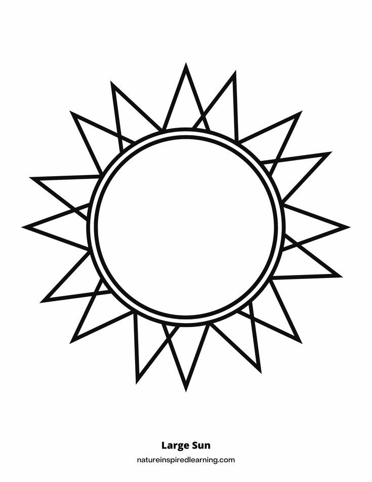 Sun template sun coloring pages free printable coloring pages sun crafts