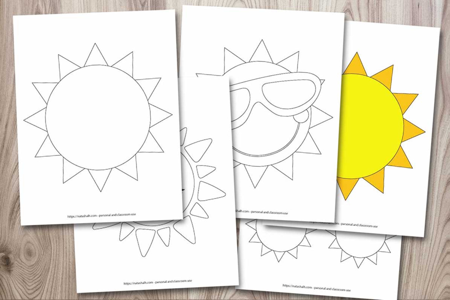 Printable sun templates â the artisan life