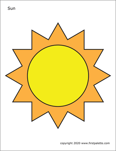 Sun free printable templates coloring pages