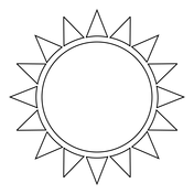 Sun coloring pages free printable pictures