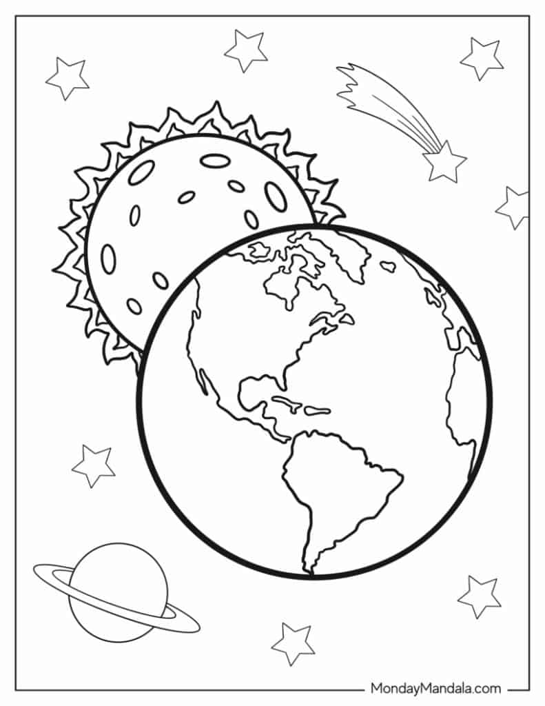 Sun coloring pages free pdf printables