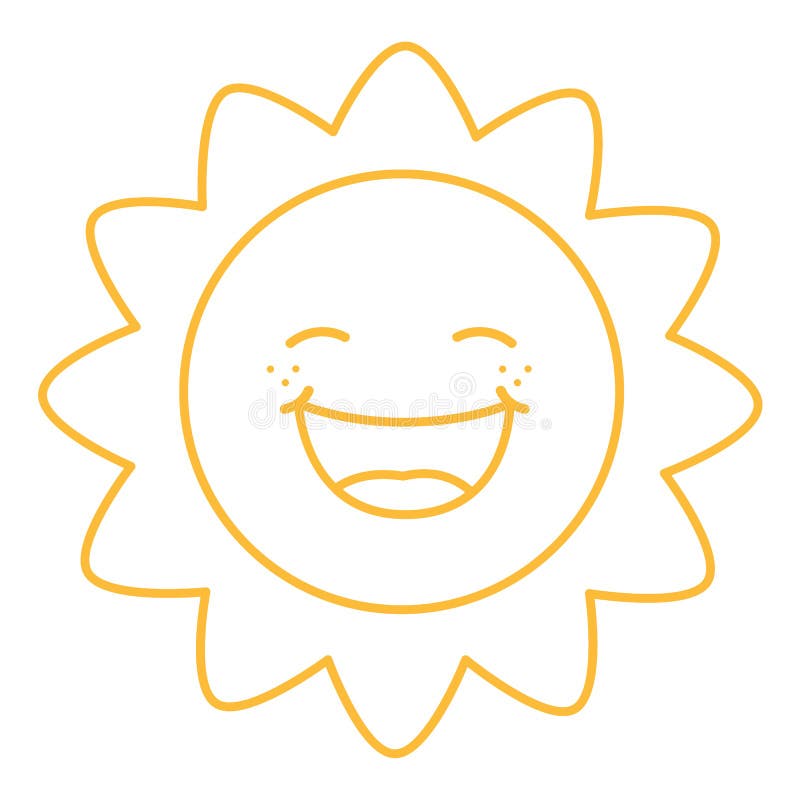 Cartoon coloring sun smile stock illustrations â cartoon coloring sun smile stock illustrations vectors clipart