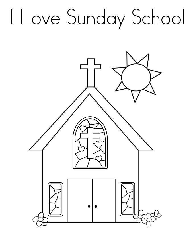 Printable sunday school coloring pages pdf