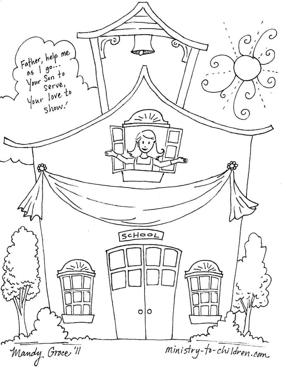Back to school coloring pages free download only