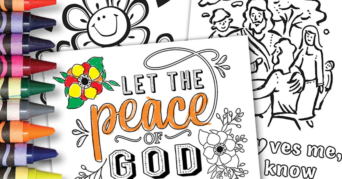 Free coloring pages for sunday school