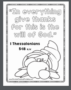 Free thanksgiving coloring pages for sunday school