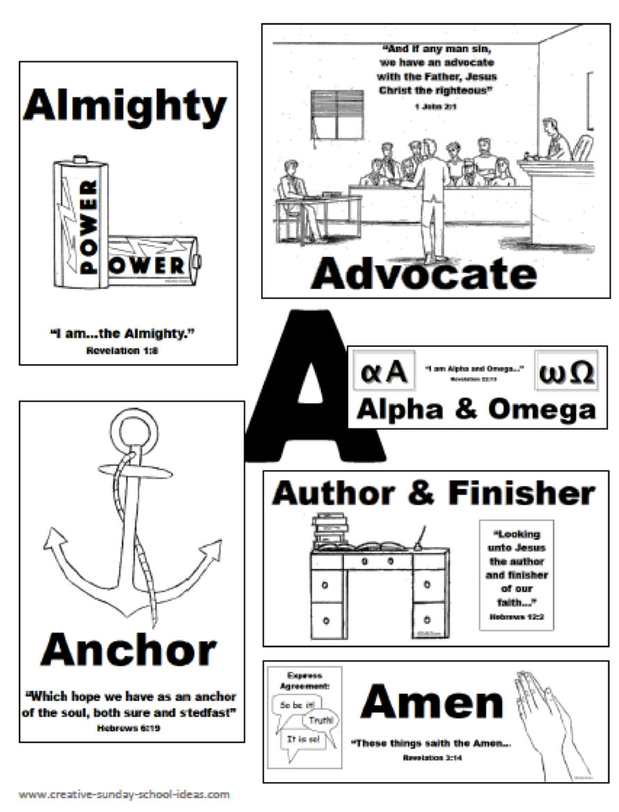 Sunday school coloring pages