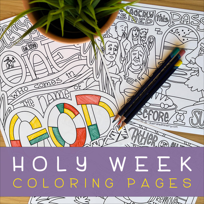 Holy week coloring pages â illustrated ministry