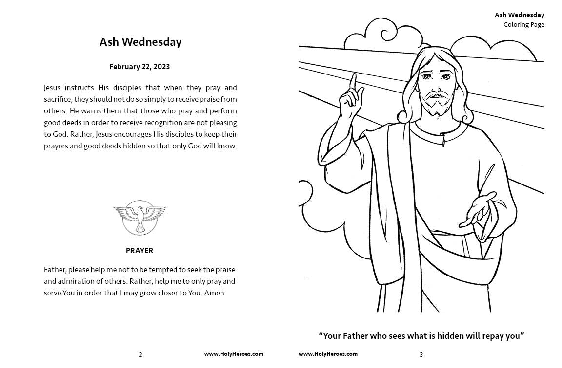Lent through easter sunday coloring book â holy heroes
