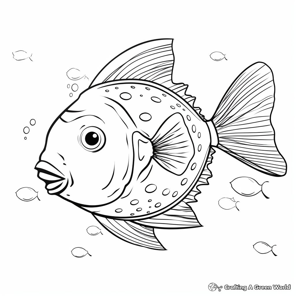 Sunfish coloring pages