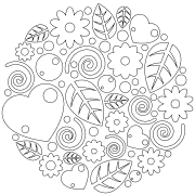 Flowers and plants coloring pages to print or color online