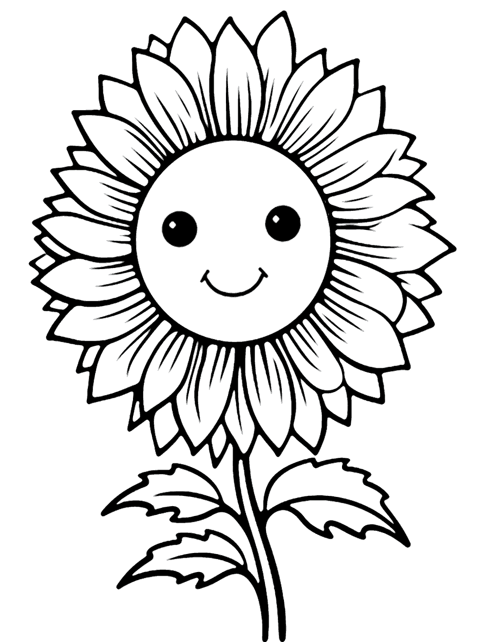 Sunflower coloring pages free printable sheets