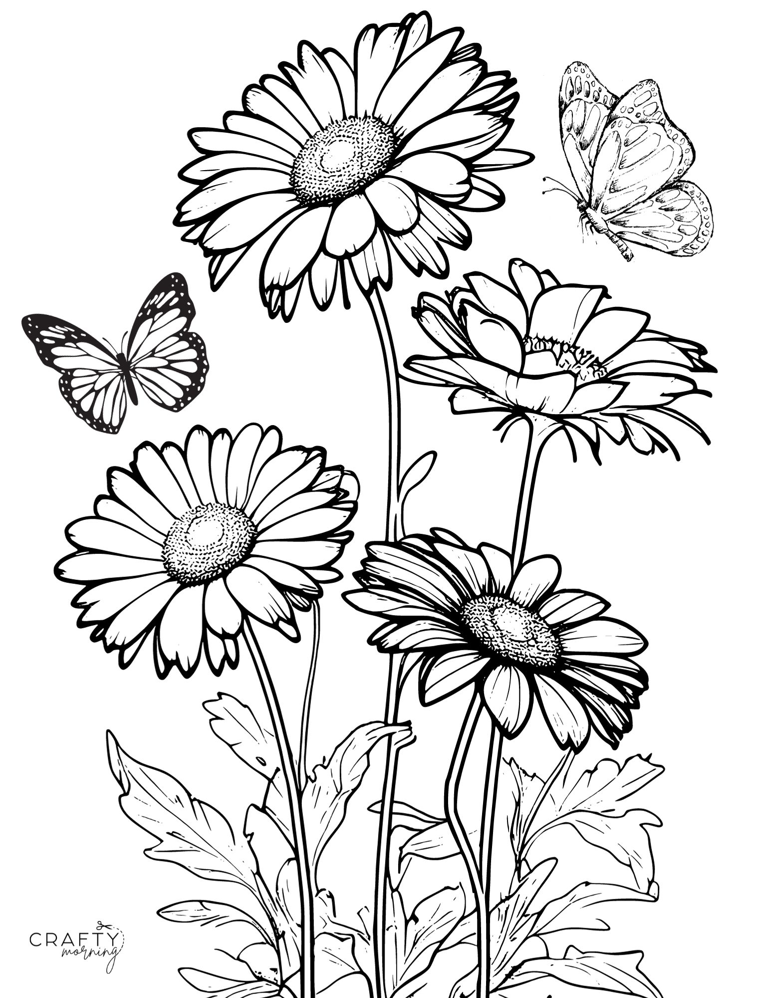 Free printable sunflower coloring pages