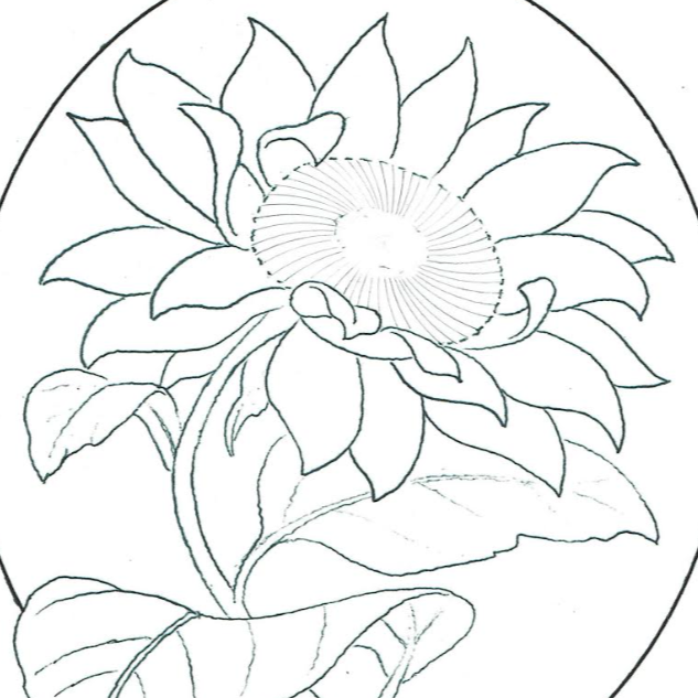 Free leathercraft pattern for sunflowers for the ukraine by jim linnel â elktracks studio