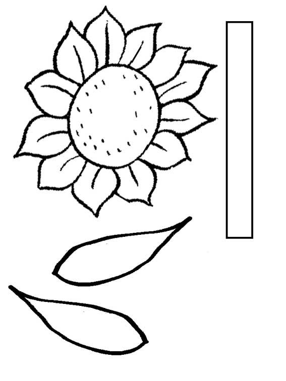 Flowerstemtemplateprintout sunflower template flower templates printable free flower templates printable