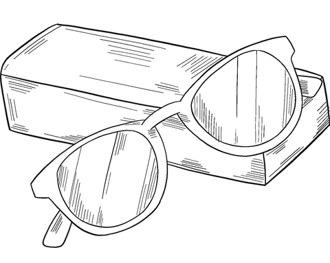 Sunglasses coloring page free printable coloring pages