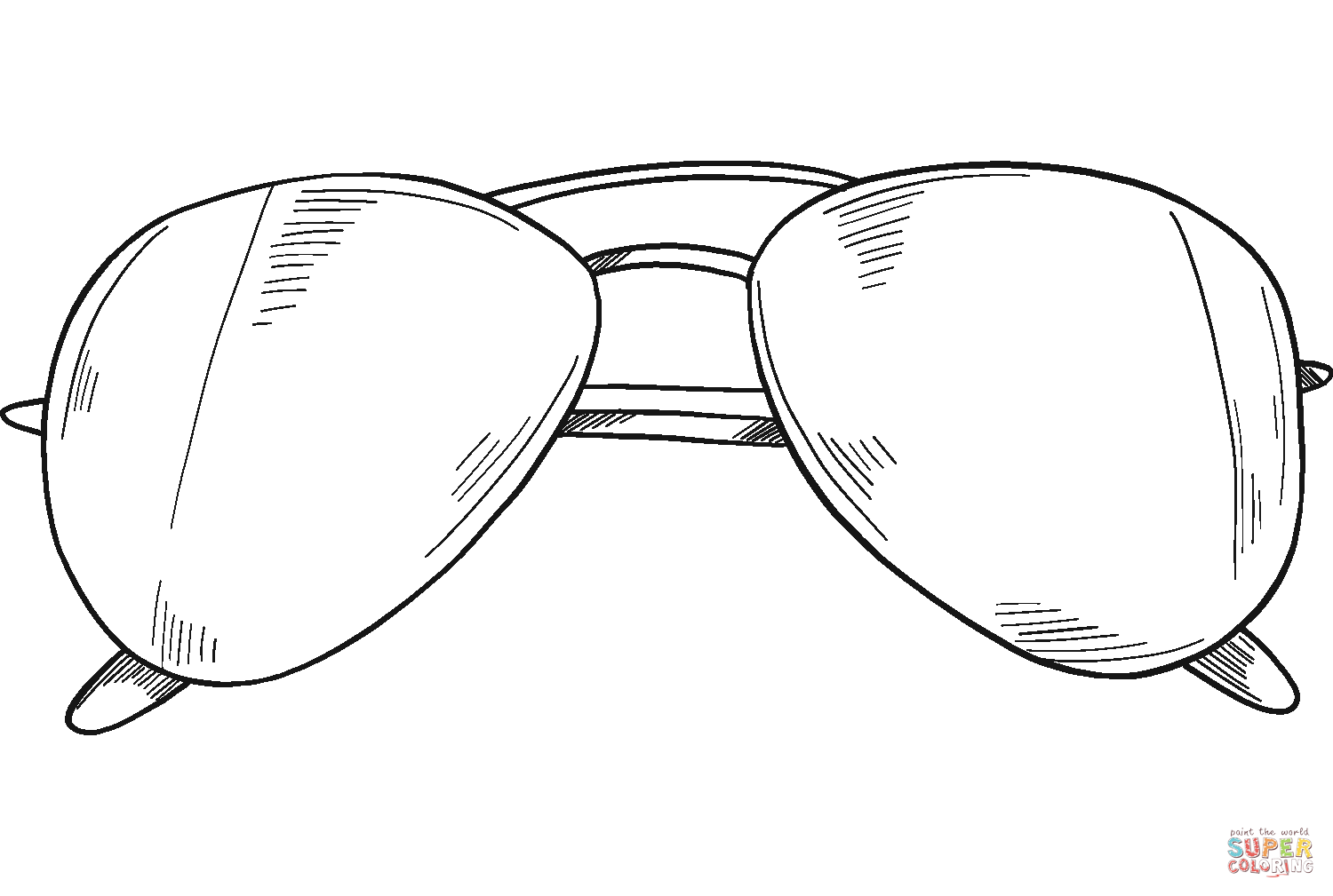 Sunglasses coloring page free printable coloring pages