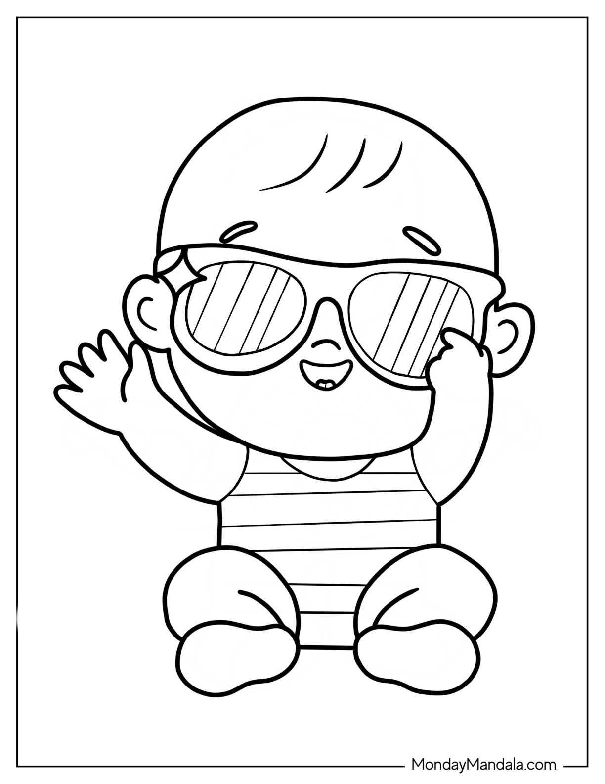 Baby coloring pages free pdf printables